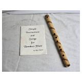 Handcrafted Bamboo Flute with Instructional Booklet