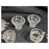 Assorted Vintage Cut Glass Bowls and Cups