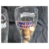 Set of 2 Minnesota Timberwolves and Bud Light Pint Glasses