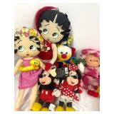 Betty Boop, Mickey Mouse, Garfield, Misc. Plush Vintage