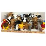 Large Lot of TY Beanie Babies Plush lot of 21