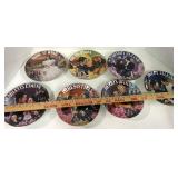 Set of Seven Gone with the Wind Collectors Musical Plates