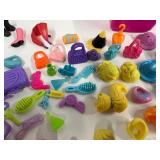 Large Lot 2000-2009 Mattel Polly Pocket Fashion Pop n Swap Articulated Dolls and Clothing and Accessories