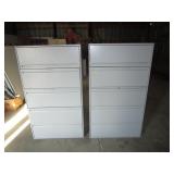 (2) Lateral File Cabinets 18"x36"x63"