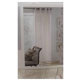 1pc Light Filtering Textured Weave Window Curtain Panel - Threshold-54"W x 84"L-Off White