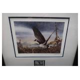 DUCKS UNLIMITED SIGNED / NUMBERED / PRINT & STAMP