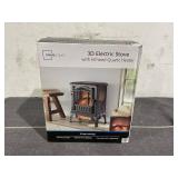 Mainstays 2-Setting 3D Electric Stove Heater with Life-like Flame