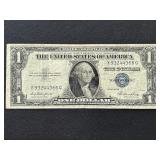 1935 E Blue Seal $1 Dollar Silver Certificate