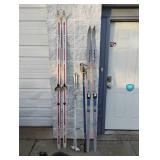 2 SKI SETS ( FISCHER AND ROSSIGNOL )