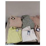 6 NEW XL WOMENS SWEATERS