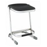 Set of 3 Chrome Elephant Z-Stools - 22 Inches