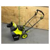 RYOBI 40V HP Brushless 18 in. Single-Stage Cordless Electric Snow Blower with 6Ah Battery and Charger