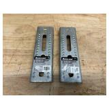 ULTRA-TOW Lot of 2-  8IN x 2-1/2IN Galvanized Bolster Brackets- 1/2" W x 2-3/4" Slot Size