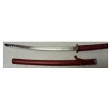 Sword - Red, Black & Silver with Cover (View Photos)