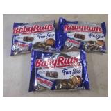 (B-1) 3 Bags of Fun Size Baby Ruth ...