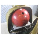 (A-2) Vintage Bowling Ball with Bag...