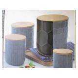 (EC1) 4pc Ceramic Canister Set with...