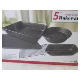 (A-3) 5pc Heavy Guage Non Stick Bak...