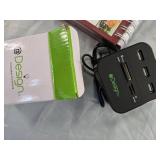 Lot 2 items: 1"All-in-One Multi Card Reader with 3 USB Ports" and  1 Crockpot Recipe Book-Brand New