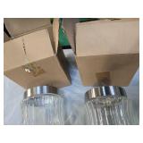 Lot of 2 Glass Storage Jars – Brand New!