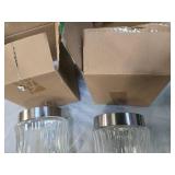 Lot of 2 Glass Storage Jars – Brand New!