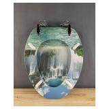 New Sanilo Elongated Toilet Seat - Waterfall *B