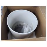 Brand New 12" Ceramic Planter Pot White $84.99 Retail *B