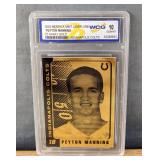 2003 Peyton Manning Merrick Mint Laser Line 23KT Gold Card WCG 10 Graded Football NFL Indianapolis Colts *V