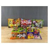 7 Brand New Bags of Assorted Candies: Dum-Dums, Swedish Fish, Sour Punch Twists, Variety Bags of Chocolate and More! *D