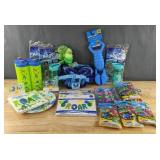 Brand New Water Balloons, Child Goggles, Balloon Banner Kits, Animal Sand Scoop, Inflatable Arm Bands, Paper Plates, Napkins, Birthday Candles, 2 in 1 Trainer, Etc. *D