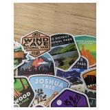 50 New National Park Theme Aesthetic Stickers for Water Bottles, Laptops, Scrapbook Etc *E