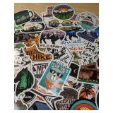 100 New Adventure and Camping Theme Aesthetic Stickers for Water Bottles, Laptops, Scrapbooking Etc *E