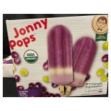 C - Set of 3 Boxes of Organic Grape Jonny Pops - 8 Pops Each