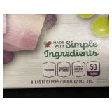 C - Set of 3 Boxes of Organic Grape Jonny Pops - 8 Pops Each