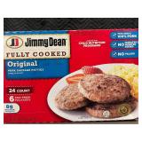 Jimmy Dean Fully Cooked Original Pork Sausage Patties - 24 Count