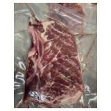 Frozen Beef Strip Loin Steaks - Bone In,Appox 7lbs Box