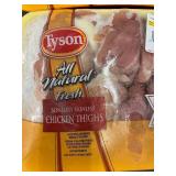 A&B - Collection of 4 Packages of Tyson All Natural Boneless Skinless Chicken Thighs Approx 6lbs