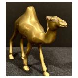 Set of Three Vintage Brass Camel Figurines