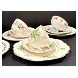 Assorted Vintage Teacups and Saucers