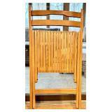 Set of 12 Wooden Folding Chairs