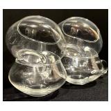 Vintage Glass Punch Bowl Set