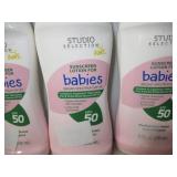 Set of 3 Studio Selection Sunscreen Lotion For Babies Spf 50 NEW 8 OZ.