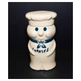 Pillsbury Dough Boy Ceramic Cookie Jar and Two Salt Shakers