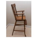 Vintage Wooden High Chair