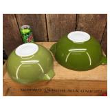 Vintage Pyrex 4 Nesting Bowl Set - Green