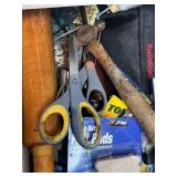 Assorted Hand Tools, Felt Pads, and Electrical Test Leads