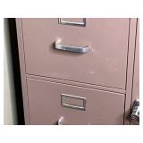 Metal File Cabinet with 4 Drawers and Door