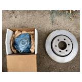 Used Brake Rotor with New Wheel Hub Assembly Component