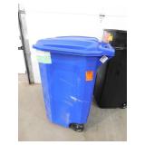 (3) Rubbermaid Roughneck 45 Gal. Black Wheeled Vented Trash Can