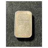 1 TROY OZ .999 FINE SILVER ASSAY BAR